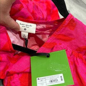 Kate Spade Women's Classic Rose Linen Long Sleeve Maxi Dress - kate spade new